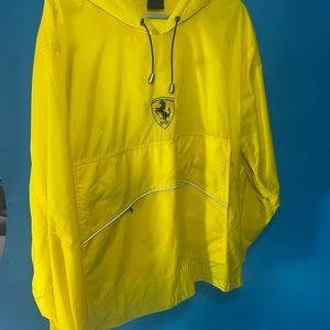 Ferrari official yellow nylon anorak, medium